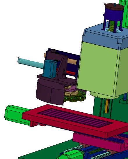 圆盘式换刀数控加工中心机床
