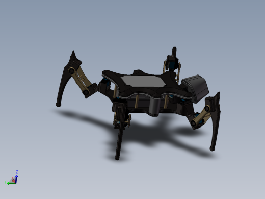 四足行走式搜救机器人结构设计