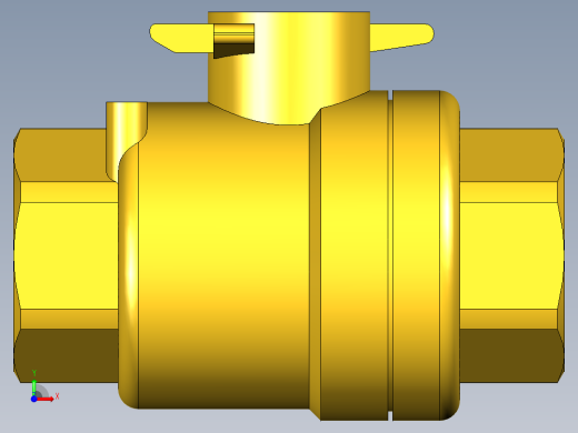 管道手动球阀-水管开关阀-手动阀门395_01_E_1_body前视缩略图