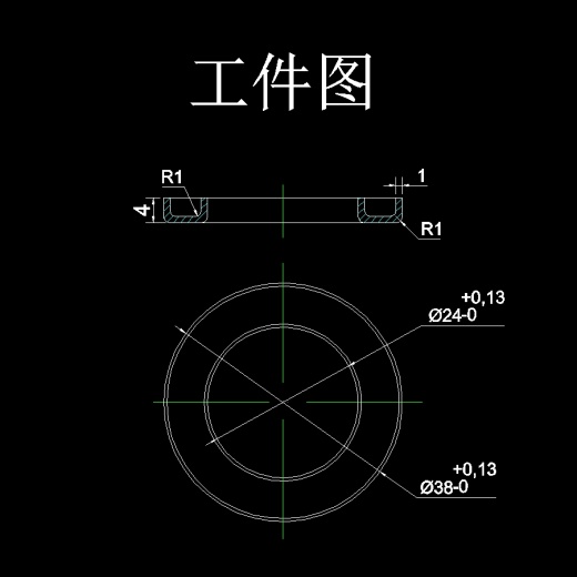 轴承端盖的冲压复合模设计-冲裁模含4张CAD图缩略图