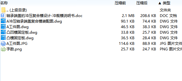轴承端盖的冲压复合模设计-冲裁模含4张CAD图