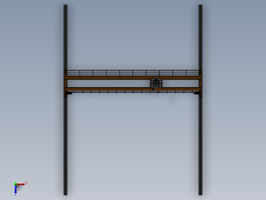 龙门式矿山采样机sw14可编辑俯视缩略图