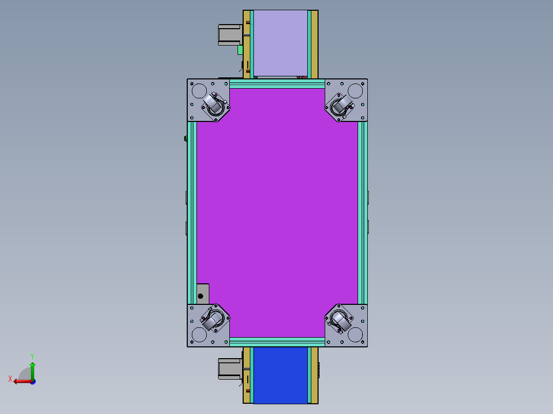 胶条自动组装机sw18可编辑后视图