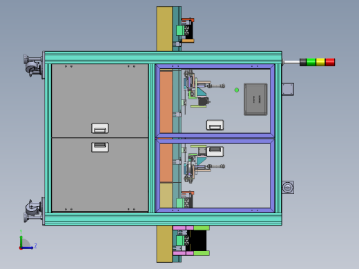 胶条自动组装机sw18可编辑左视缩略图