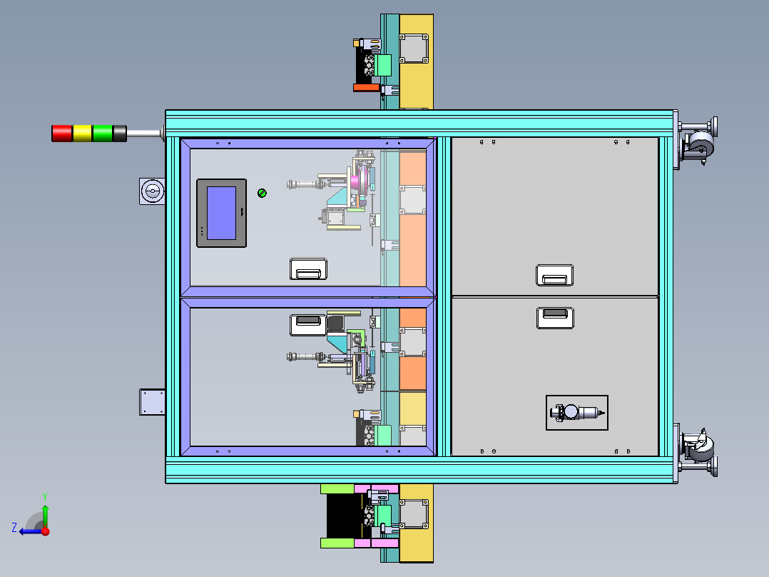 胶条自动组装机sw18可编辑右视图