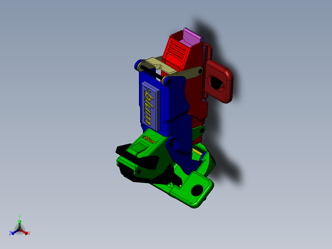 铰链、(13)正等轴测图