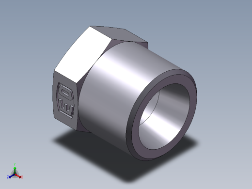 堵头 4C+4D 管端堵、4C-14正等轴测缩略图