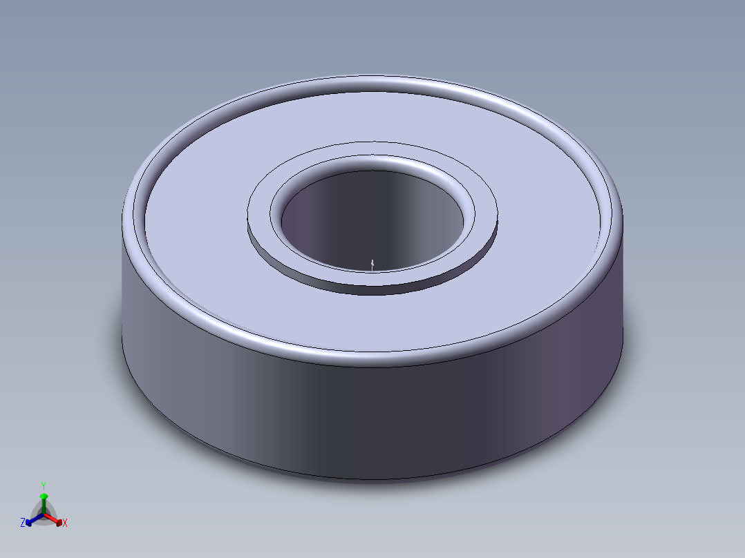 E2.608-2Z-C3 NSK深沟球轴承主视图
