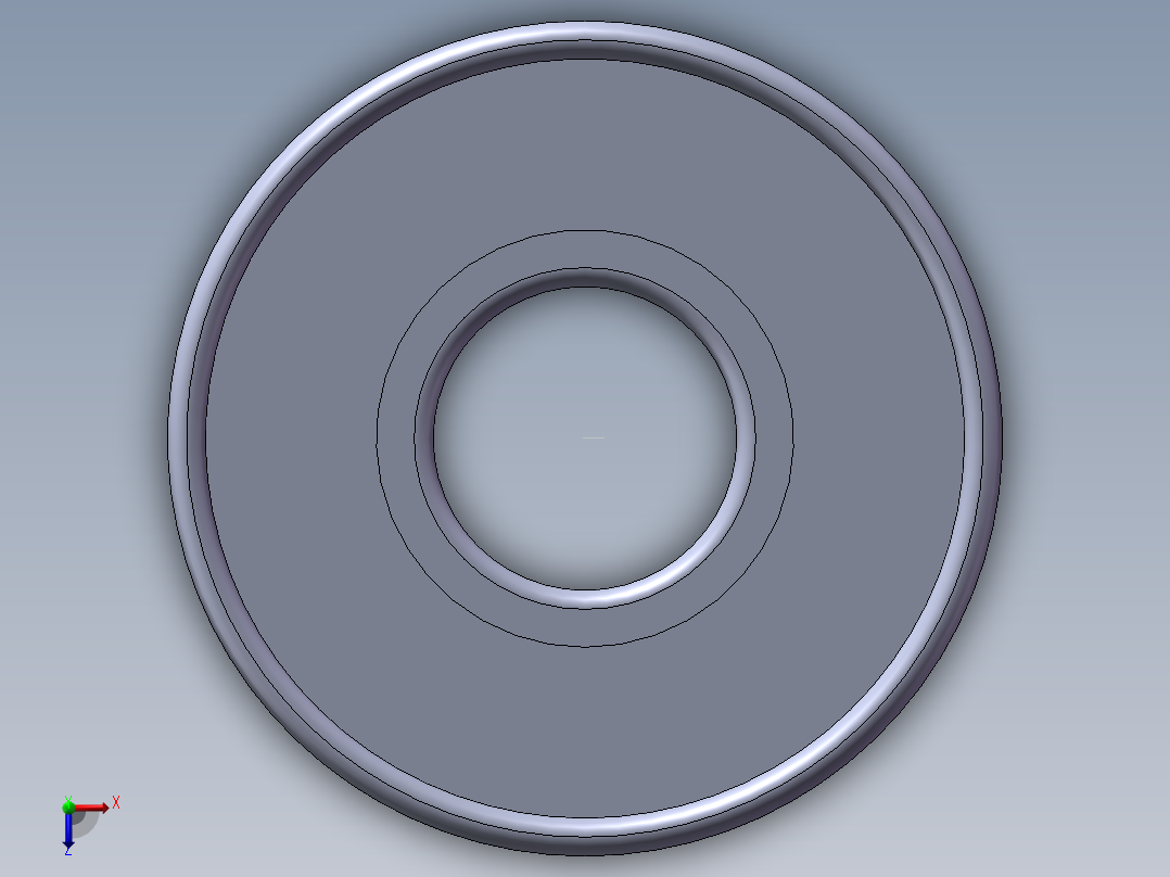 E2.608-2Z-C3 NSK深沟球轴承俯视图