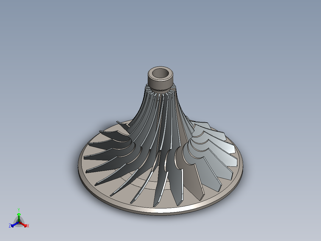 叶轮(41)正等轴测图