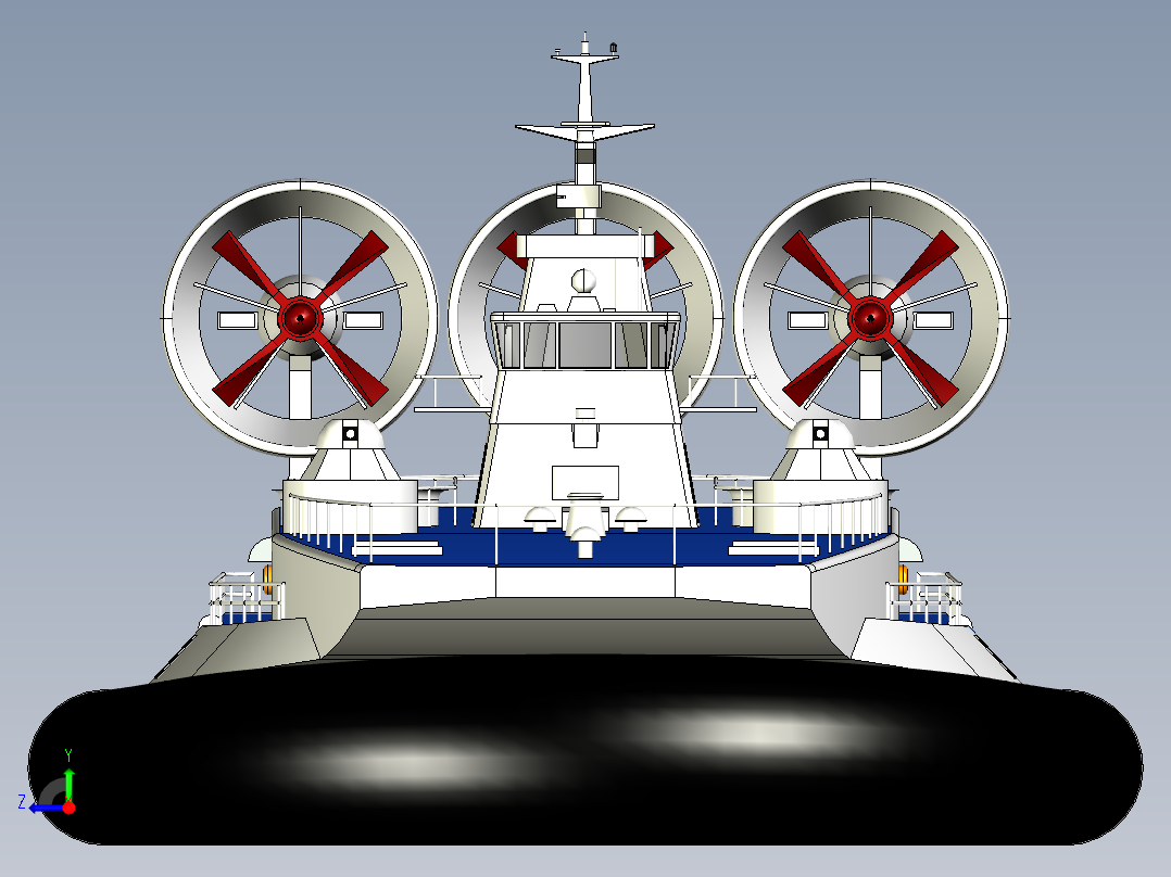 B3003774-ZUBR 气垫船右视图