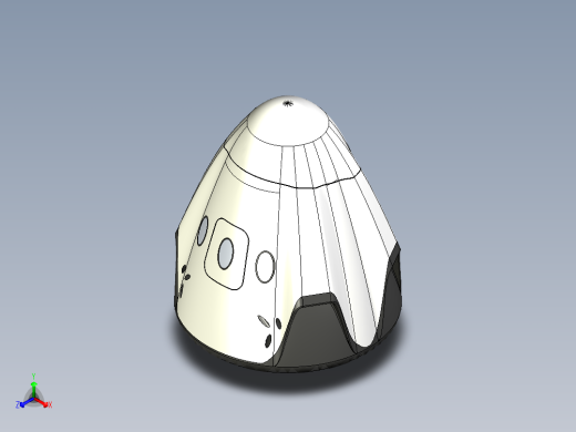 B3004624-太空X龙飞船