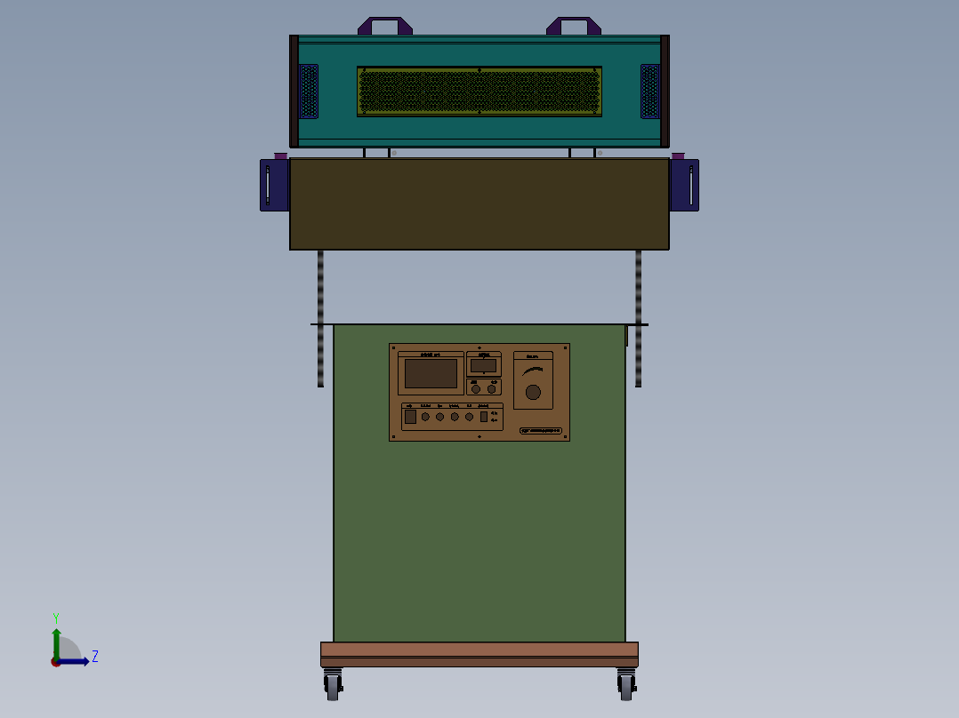 可调节工频火花机  sw20左视图
