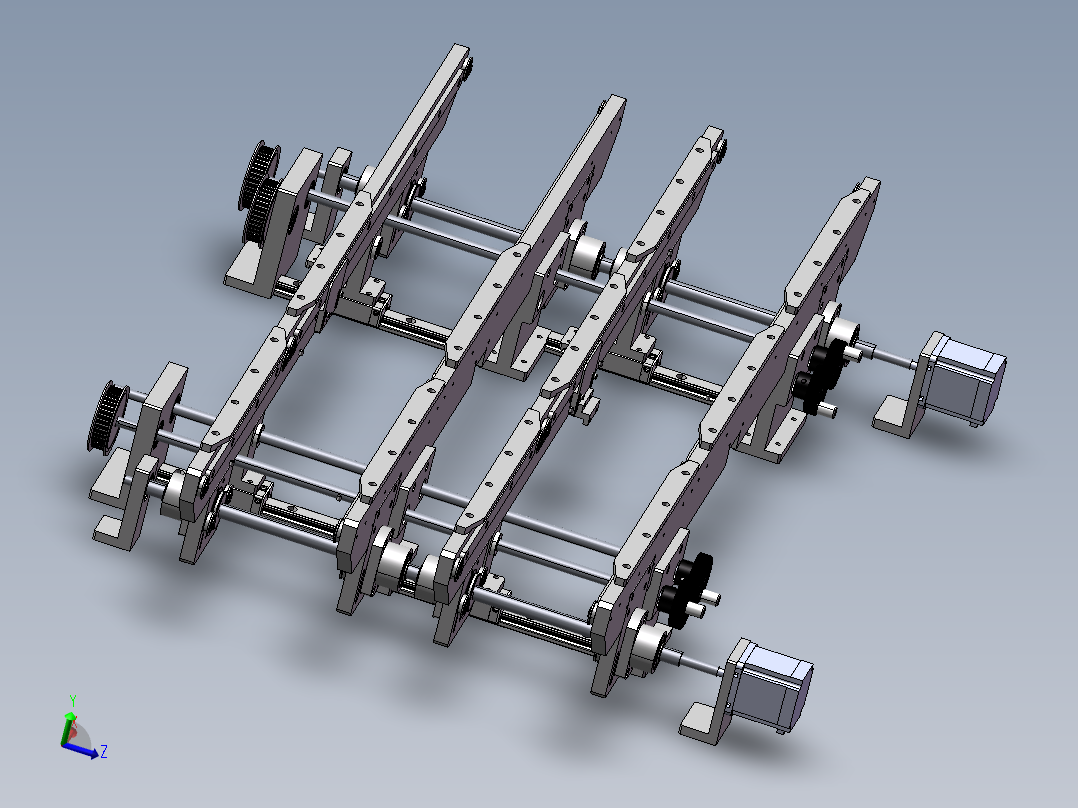 1.1米四带宽度可调输送机