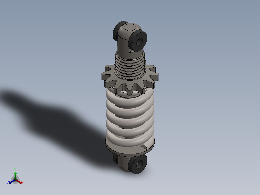 避震组件正等轴测图