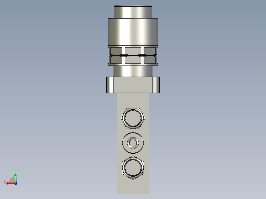 M5PP11006R二位五通电磁阀后视图