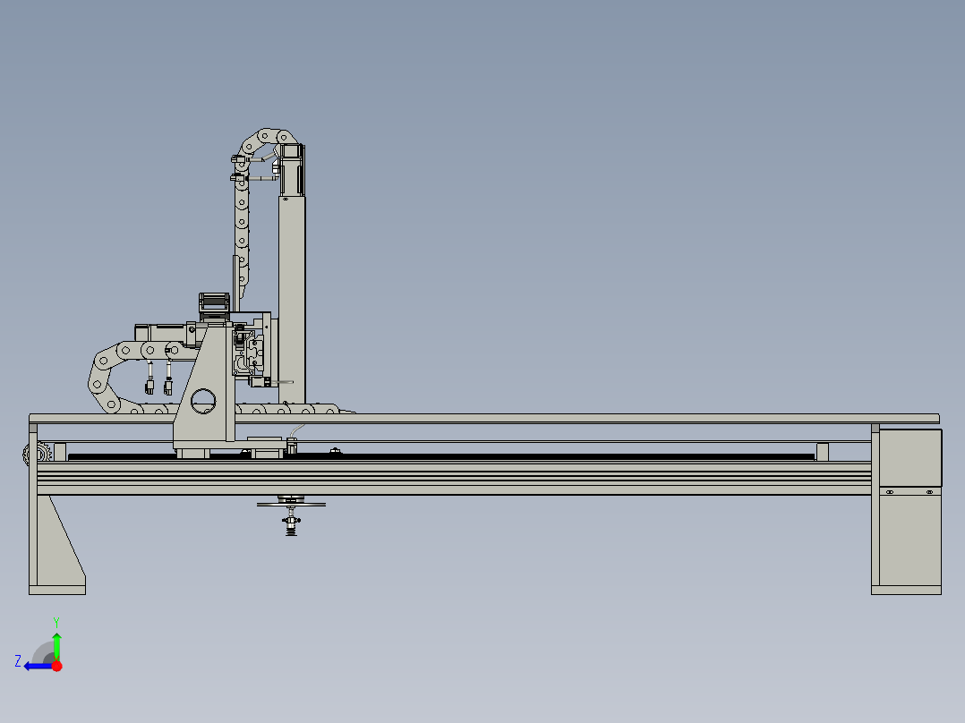数码电子自动组装生产线设计-上料机械手部分-V1右视图