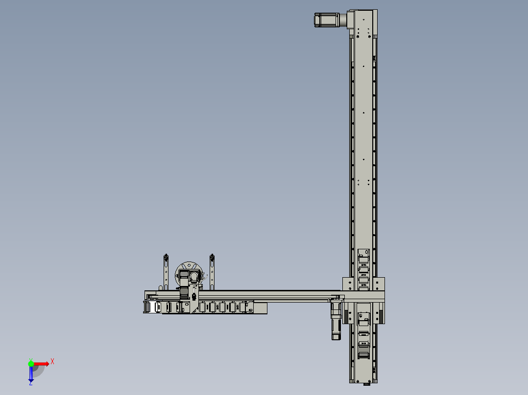 数码电子自动组装生产线设计-上料机械手部分-V1俯视图