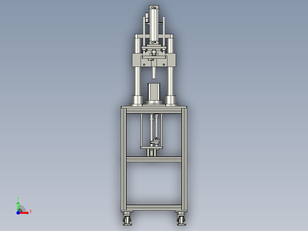 阀体滤网安装设备前视图