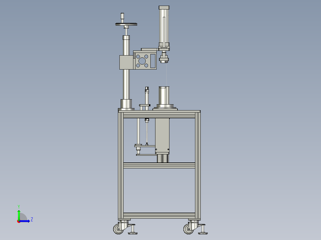 阀体滤网安装设备左视图