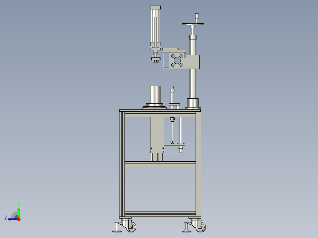 阀体滤网安装设备右视图