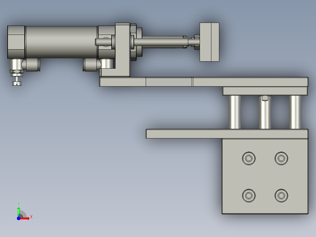 充电接口检测自动化设备设计-assy_SJ-活动推块-V1前视图