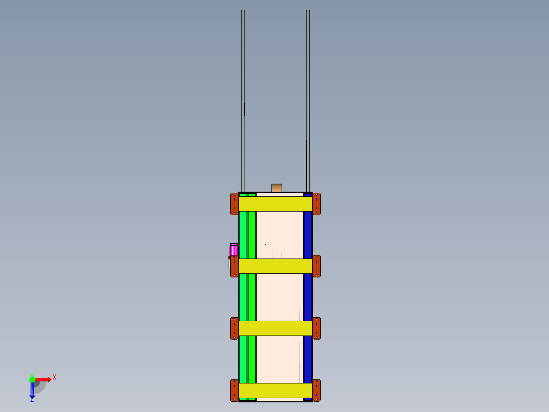 升降旋转夹取平台俯视图