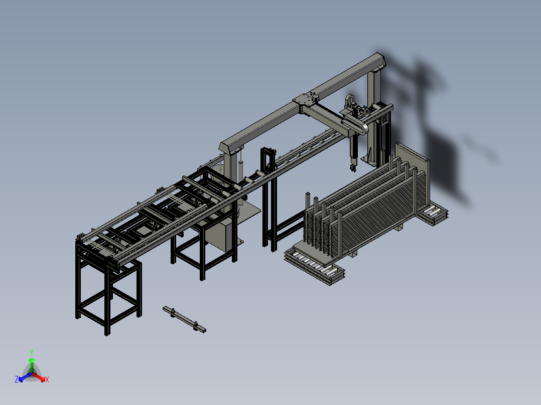 Panel加强筋输送涂胶机构主视图