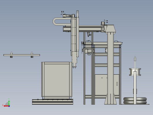 Panel加强筋输送涂胶机构后视缩略图