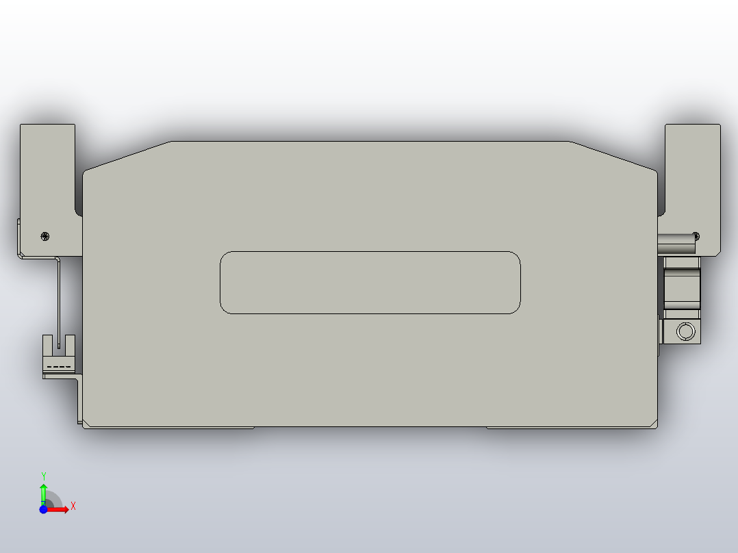 直驱直线电机轴TPA-LNP-230D-P31-L1380-C-1-3-C-10-N3(磁栅尺)前视图