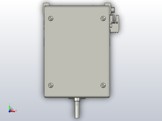 SYS12-500-BM-200W滚珠花健、支撑座、滚珠丝杠、交叉导轨、直线模组.STEP前视缩略图