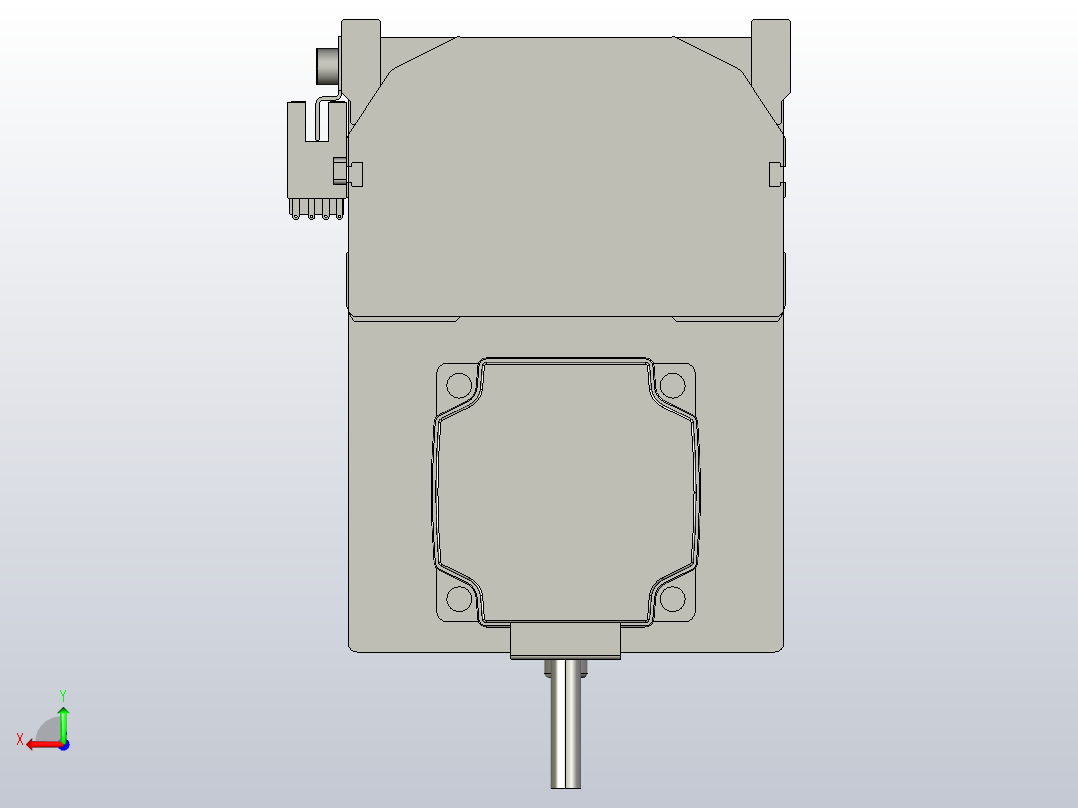 SYS12-500-BM-200W滚珠花健、支撑座、滚珠丝杠、交叉导轨、直线模组.STEP后视图