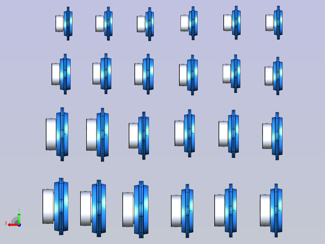 24种SAPFL200带座轴承后视图