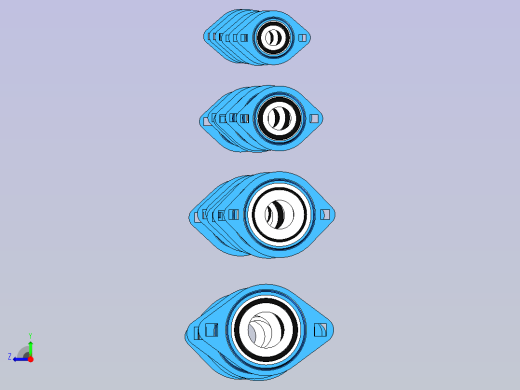 24种SAPFL200带座轴承右视缩略图