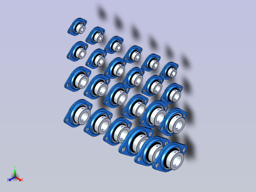 24种SAPFL200带座轴承正等轴测缩略图