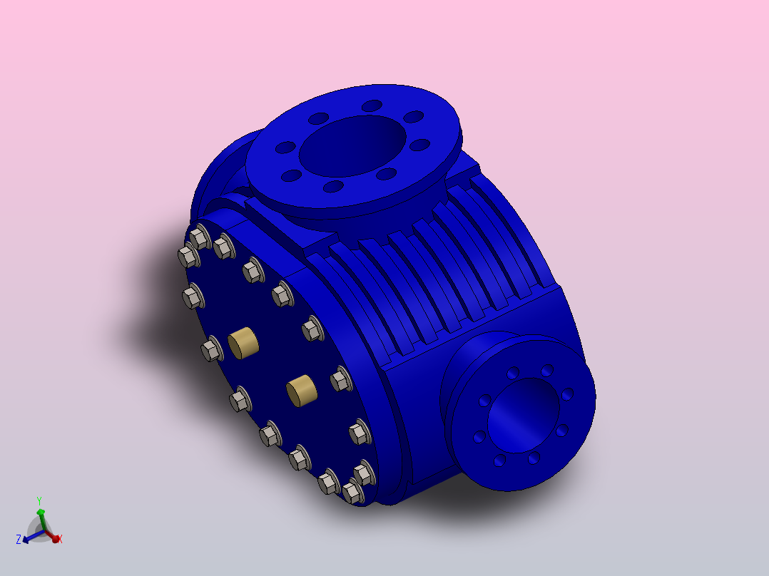 罗茨鼓风机(泵)主视图