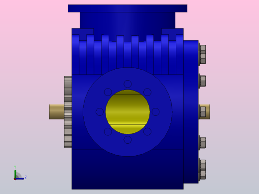 罗茨鼓风机(泵)左视缩略图