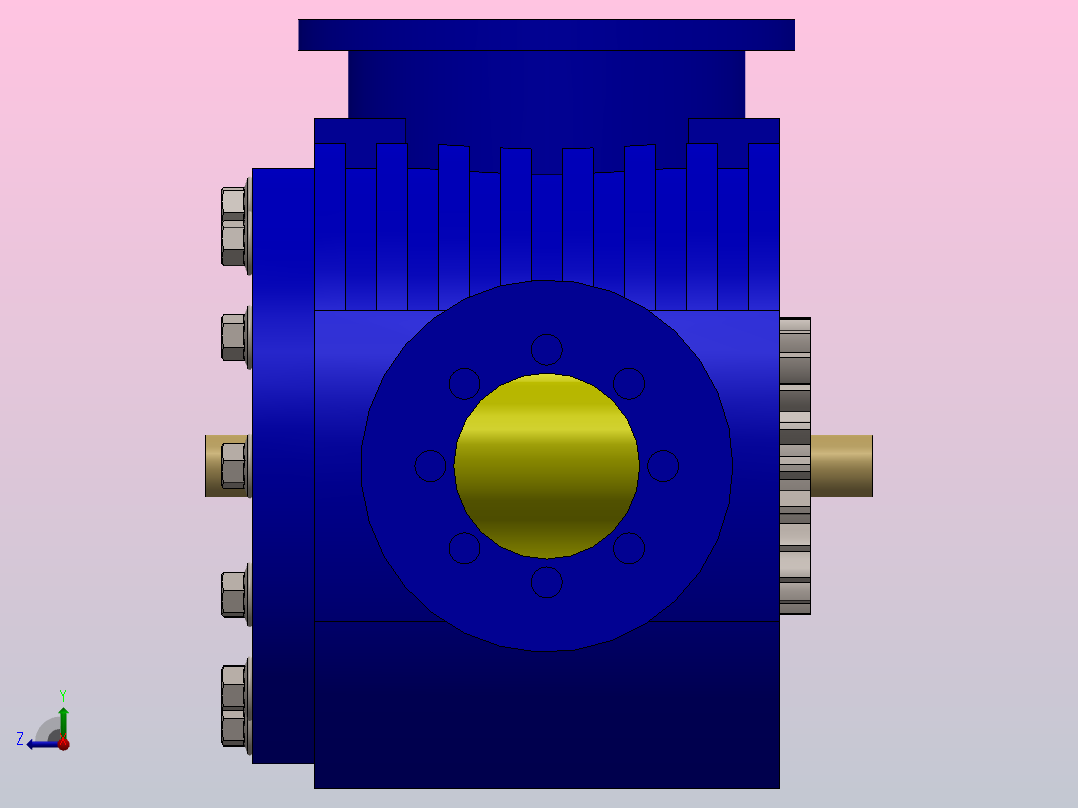 罗茨鼓风机(泵)右视图