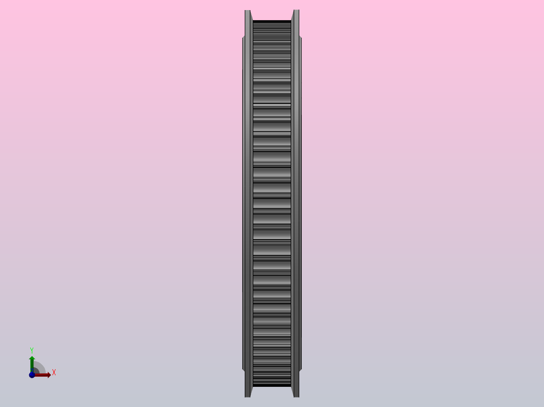 标准型半圆弧形齿同步带轮H3M型_SH3MHC-72-6-dc10-A前视图
