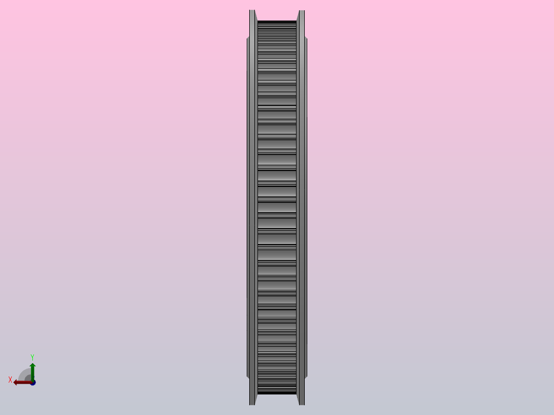 标准型半圆弧形齿同步带轮H3M型_SH3MHC-72-6-dc10-A后视图