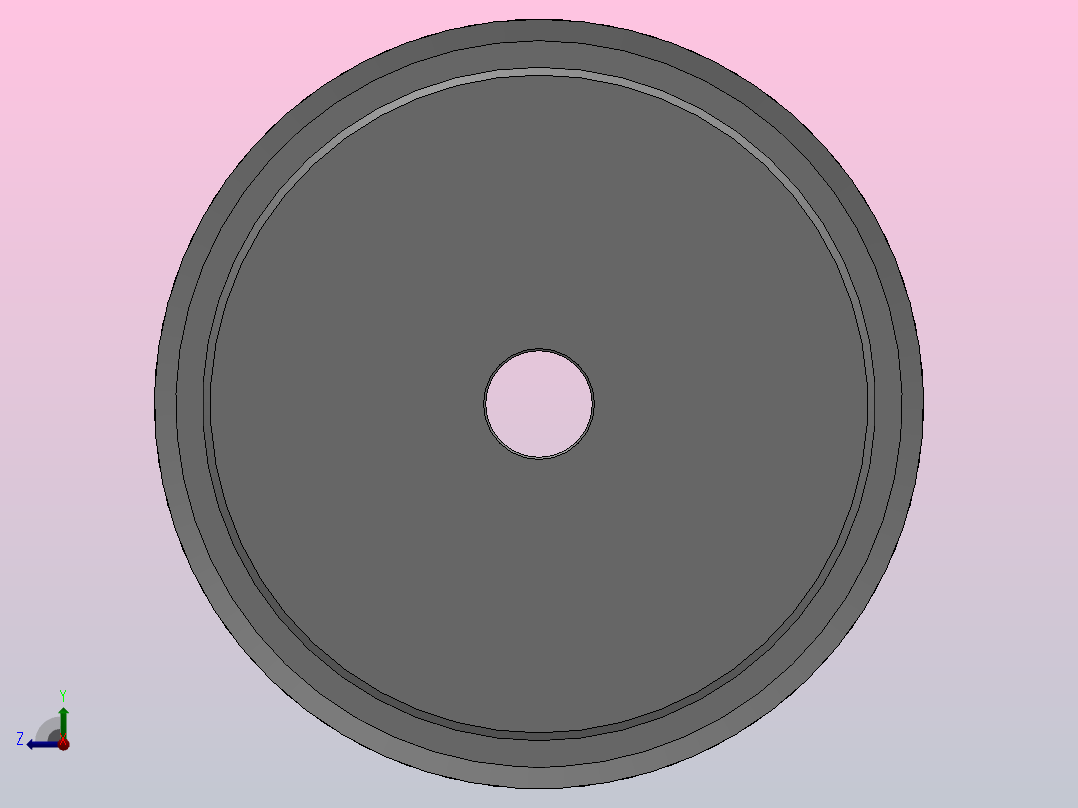 标准型半圆弧形齿同步带轮H3M型_SH3MHC-72-6-dc10-A右视图