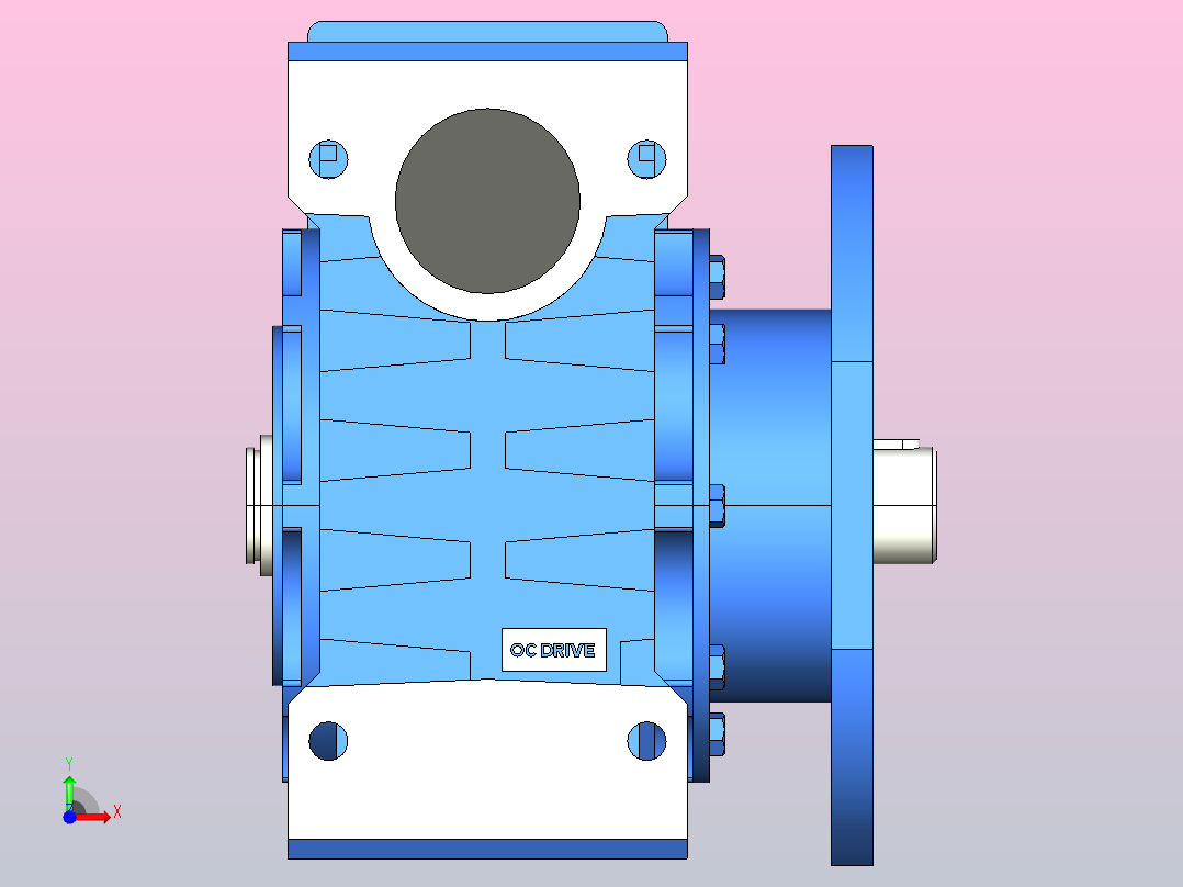 NMRV110-150ST型蜗轮蜗杆减速机[NMRV110╱7.5╱FA1╱SS1╱130╱V5]前视图