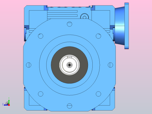NMRV110-150ST型蜗轮蜗杆减速机[NMRV110╱7.5╱FA1╱SS1╱130╱V5]右视缩略图