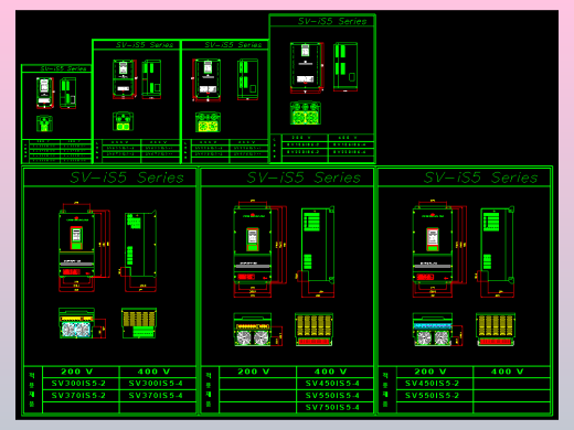 LS产电变频器Starvert-iS5 CAD