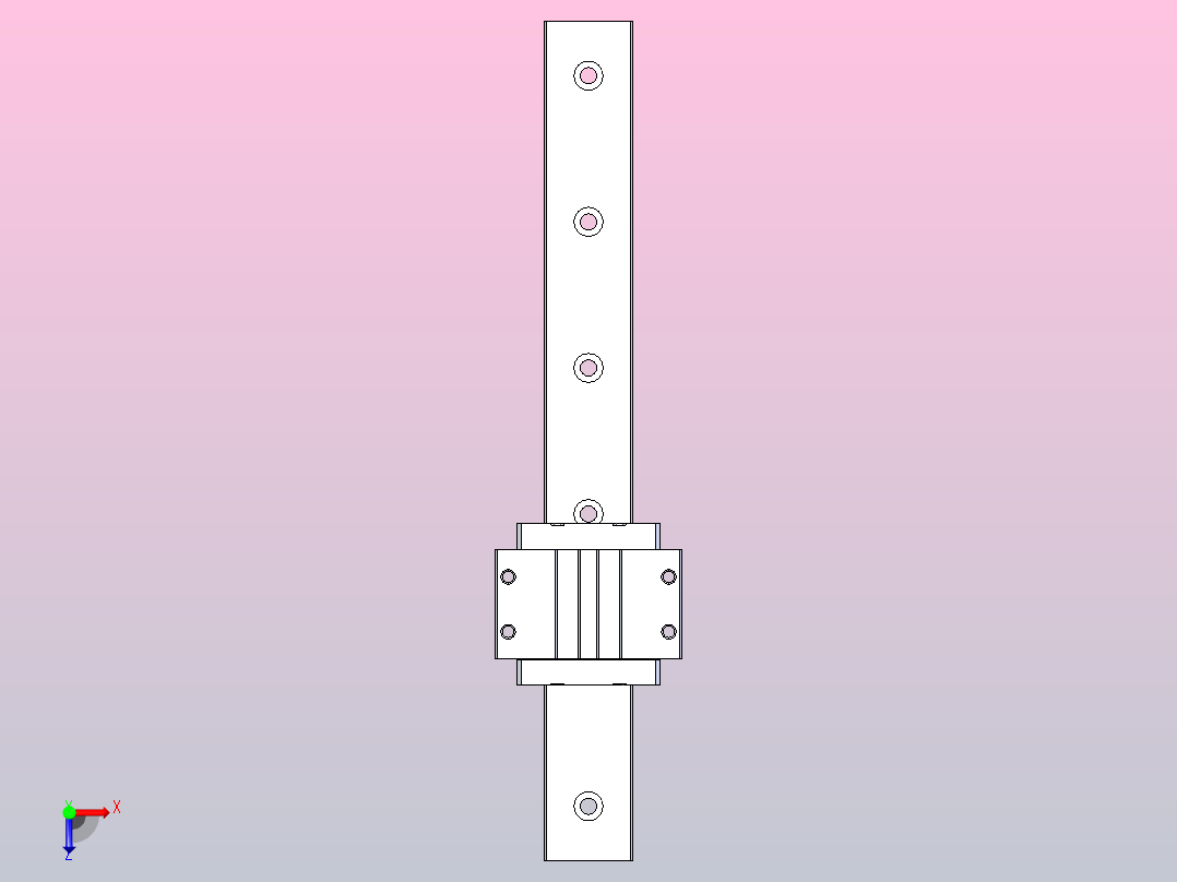 线性滑轨14-230俯视图