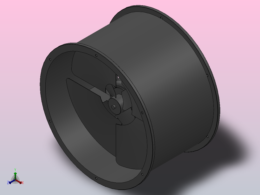 EG系列管道轴流通风机[EG-6A-2]主视图