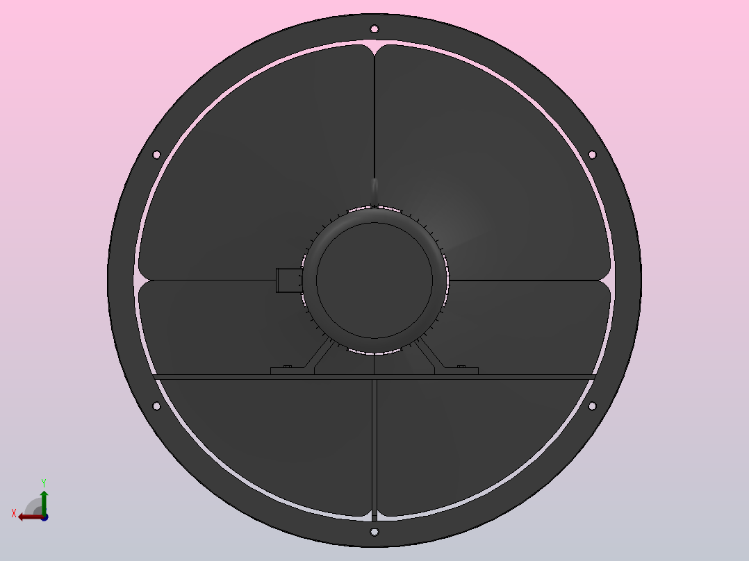 EG系列管道轴流通风机[EG-6A-2]后视图