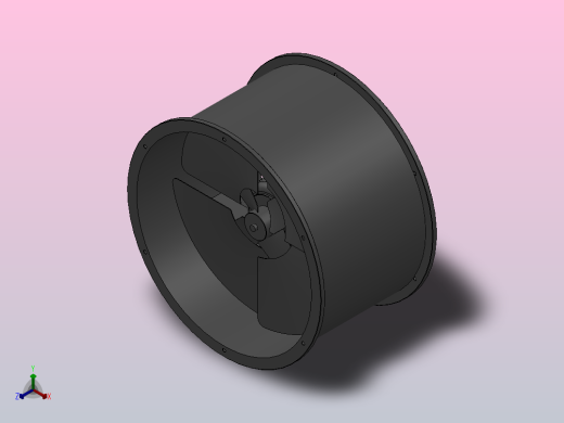 EG系列管道轴流通风机[EG-6A-2]正等轴测缩略图
