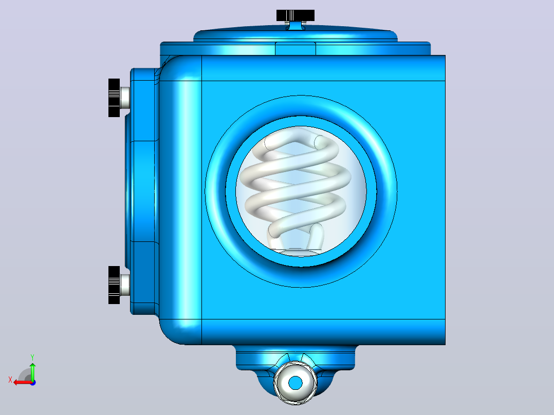 分离器分离设备separator-模型格式为 1832-模型格式为 stp后视图