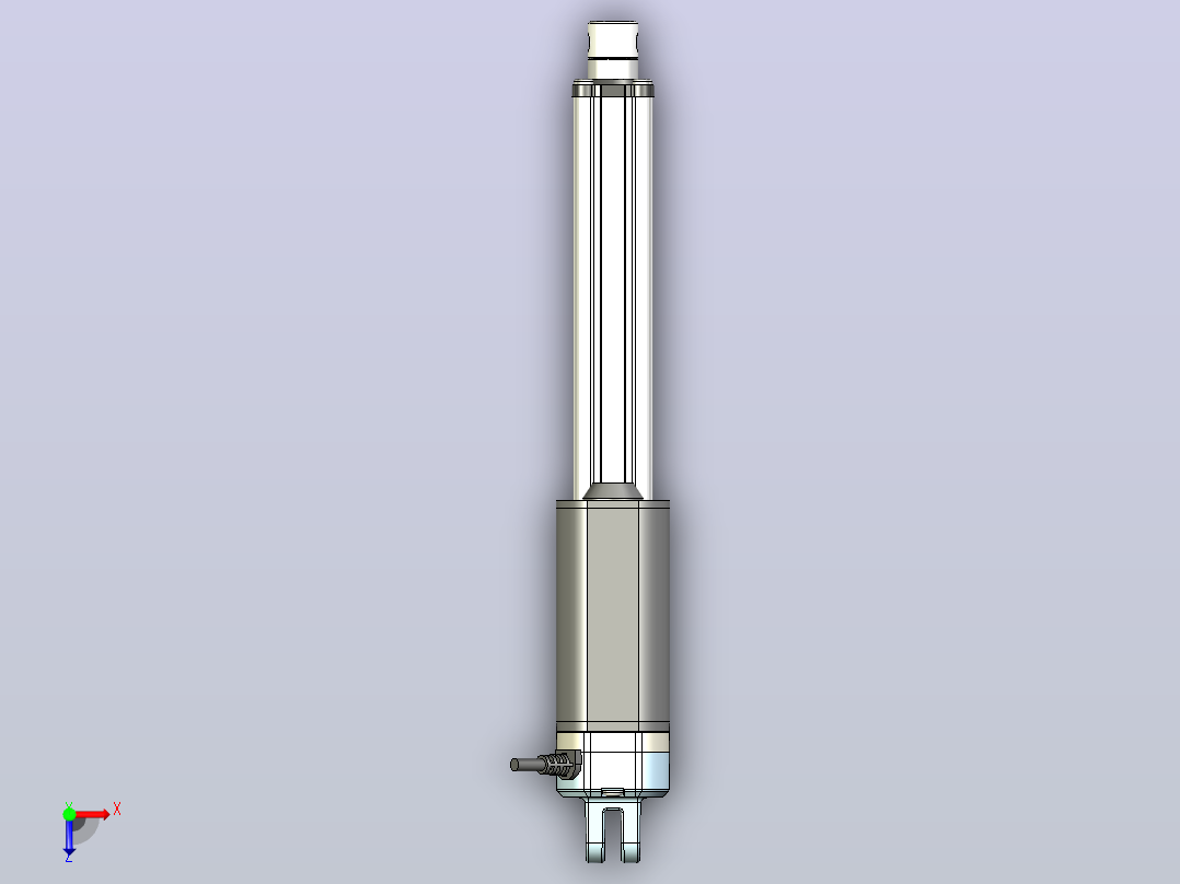 电动推杆3000N(ZJWSN-A2)[ZJWSN-A2-S200]俯视图